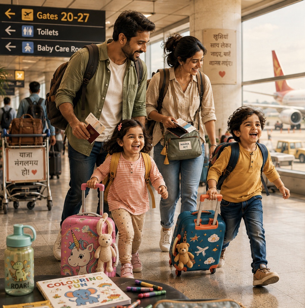 Flying with Kids in India: What You Actually Need, What’s Nice to Have, and What You Can Leave&nbsp;Behind